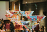 Wholesale Vintage Handmade Embroidered Patchwork Umbrella Parasol Indian Wedding Decoration Bohemian Beach Umbrella Sun Light-Jaipur Handloom