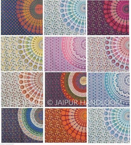 Wholesale mandala throws - 10 pcs lot - Queen size-Jaipur Handloom