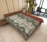 bohemian kantha throw indian kantha blanket twin kantha bedding coverlet AS45-Jaipur Handloom