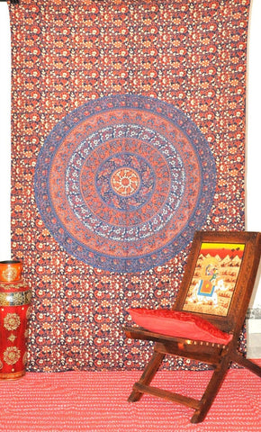 bohemian trippy tapestry hippie psychedelic wall hanging for dorm room-Jaipur Handloom