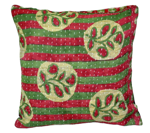 boho chic living room sofa cushions indian kantha throw pillows - 41-S-Jaipur Handloom