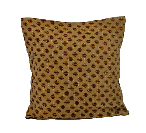 boho cotton cushion cover indian kantha throw pillows for couch