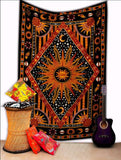 burning sun tapestry cool college wall tapestry hippie wall decor wall hanging