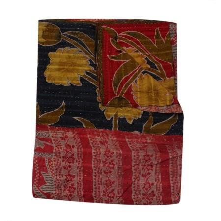 hand stitched baby blanket twin kantha bedding sofa kantha throw blanket D109-Jaipur Handloom