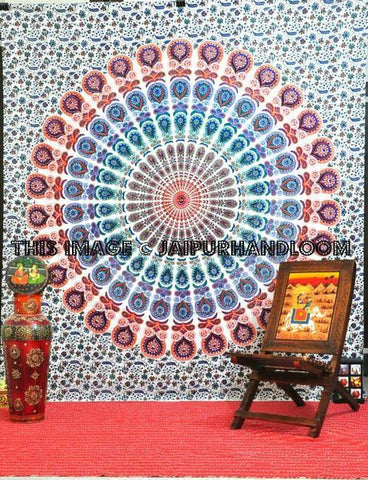 hippie psychedelic dorm tapestries cheap college room wall decor tapestry-Jaipur Handloom