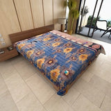 indian kantha blanket vintage kantha throw handmade kantha quilt-Jaipur Handloom