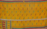 vintage sari kantha throw blanket