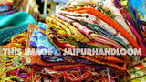 kantha work silk dupatta - set of 10 pc-Jaipur Handloom