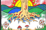 mushroom tapestries trippy tapestry psychedelic mushroom tapestry