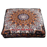 Psychedelic Mandala Yoga Floor Cushions Indian Bohemian Floor Pillows Bean Bag-Jaipur Handloom