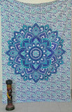 twin floral bedspread cute baby blanket hippie trippy dorm tapestry-Jaipur Handloom