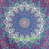 twin mandala bedding bed cover psychedelic dorm tapestry wall hanging-Jaipur Handloom