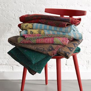 Journey of Vintage kantha quilt from recycled vintage saris of Bengal to Fine Kantha Quilt