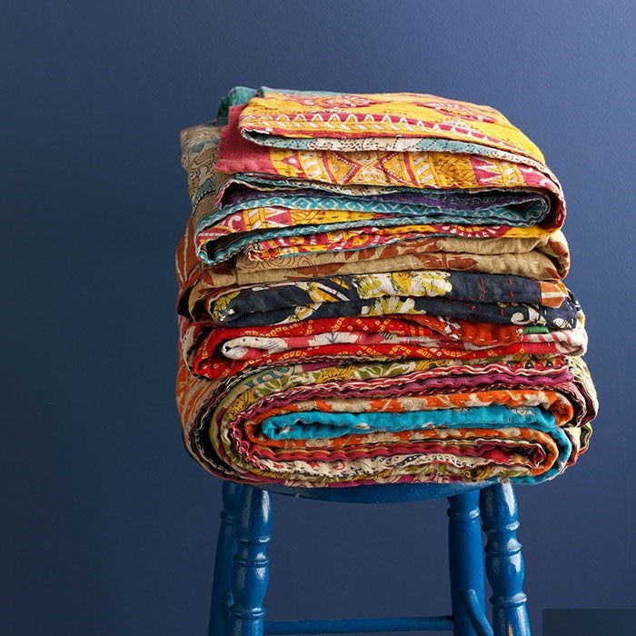 Where to Buy Vintage Kantha Quilts Wholesale Online?
