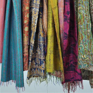 Vintage Kantha Quilts Blankets handmade by women from Rural Rajasthan.