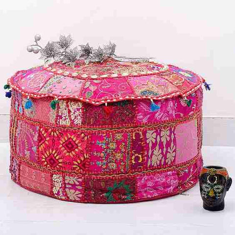 18X13 Inch Pouffe Pouf Ottomans
