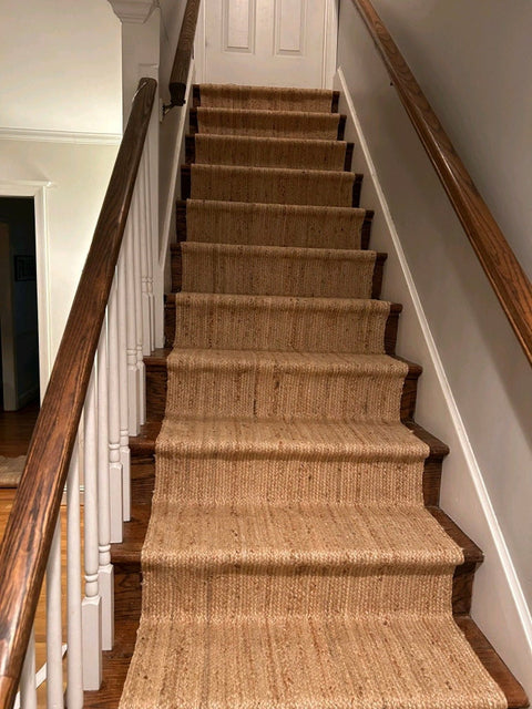 Jute Stair Runner | Stairs Carpet | Hallway Runner | Stairs Tread