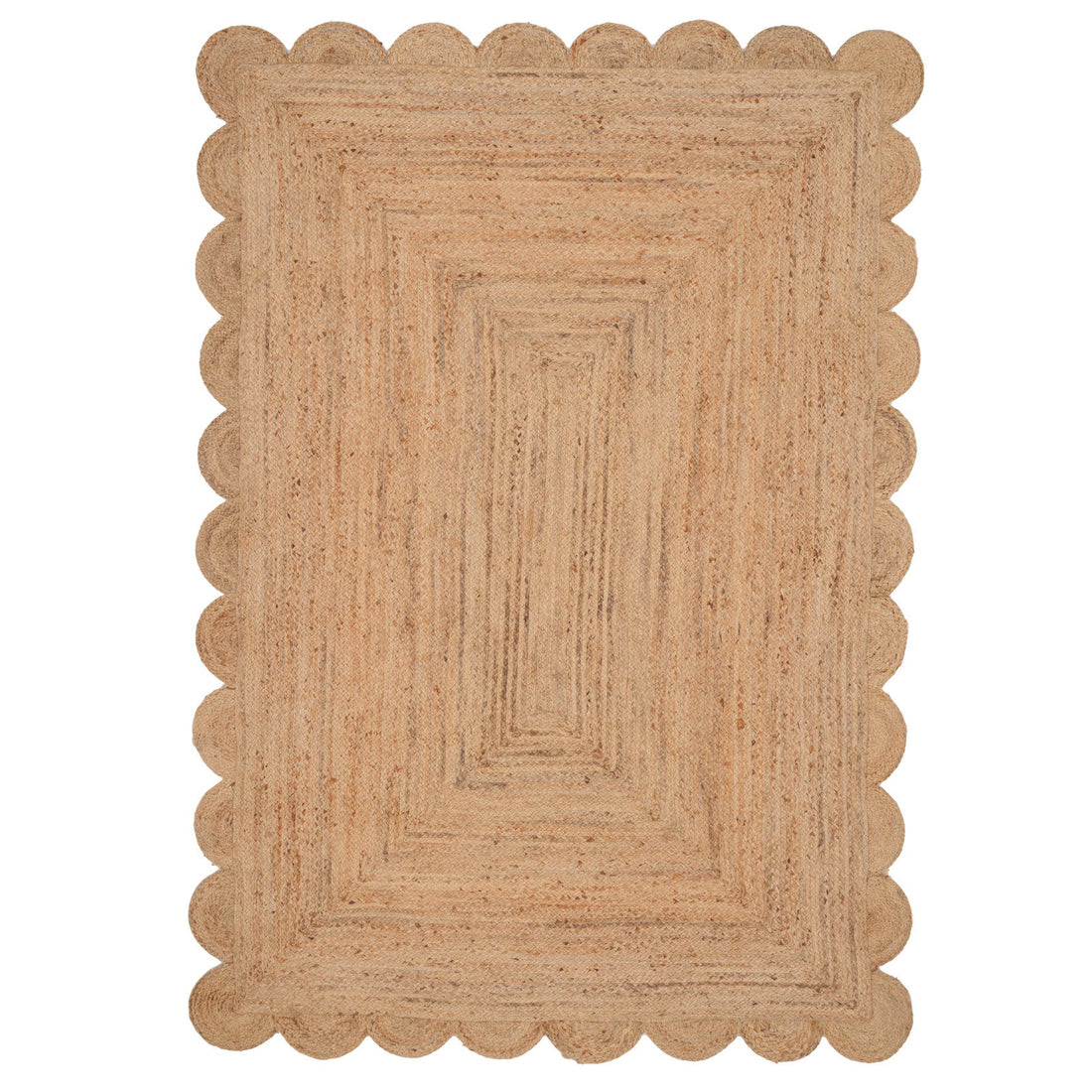 Scalloped Jute Rug