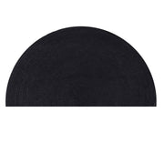 Black Jute Doormat, Half Circle Jute Rug, Half Moon Doormat, Half Round Rug