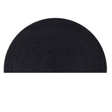 Black Jute Doormat, Half Circle Jute Rug, Half Moon Doormat, Half Round Rug