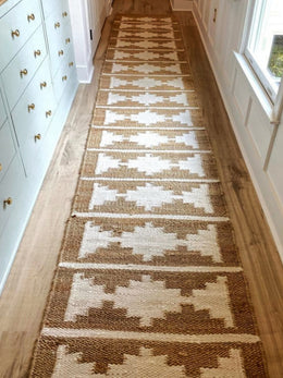 Braided Jute Runner for Hallway Entryway Custom Size Stair Runner Carpet