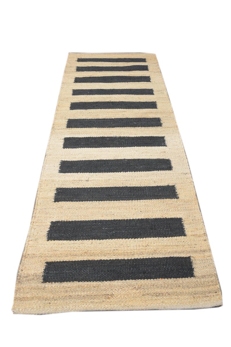 Soft Non Slip Carpet Rug for Wooden Stairs Steps Hemp Jute Hallway Runner Rug