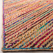 Braided Cotton Rug, Handwoven Area Rug, Cotton Jute Rug, Soft Doormat