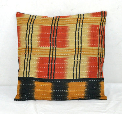 16" designer sofa pillow cases bedroom sham covers kantha throw pillows