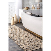 Loomed Jute Runner for Hallway, Natural Fiber Runner, Runner Rug for Kitchen
