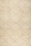 Off White Jute Area Rug 5'x7' Box Design Braided Jute Rug for Living Room Hemp Hallway Rug