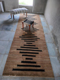 Custom Size Jute Runner Carpet for Hallway/Entryway Hemp Non Slip Stair Treads Rug