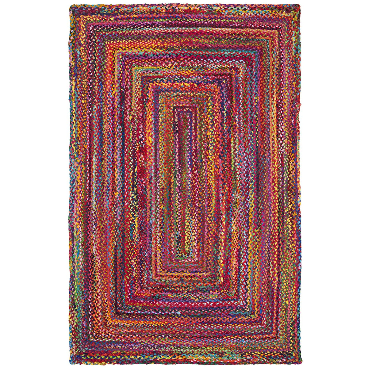 Braided Cotton Rug, Chindi Rug Runner, Handwoven Rug, Cotton Area Rug