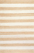 White Area Rug, Striped Pattern Rug, Natural Fiber Rug, Jute Area Rug Carpet