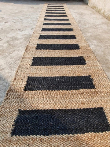 Soft Non Slip Carpet Rug for Wooden Stairs Steps Hemp Jute Hallway Runner Rug