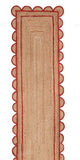 2.6'x20' Jute Scalloped Runner for Hallway Braided Jute Runner for Kitchen 3'x8'