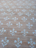 Floral Pattern Rug Loomed Rug for Living Room Seagrass Jute Carpet Runner
