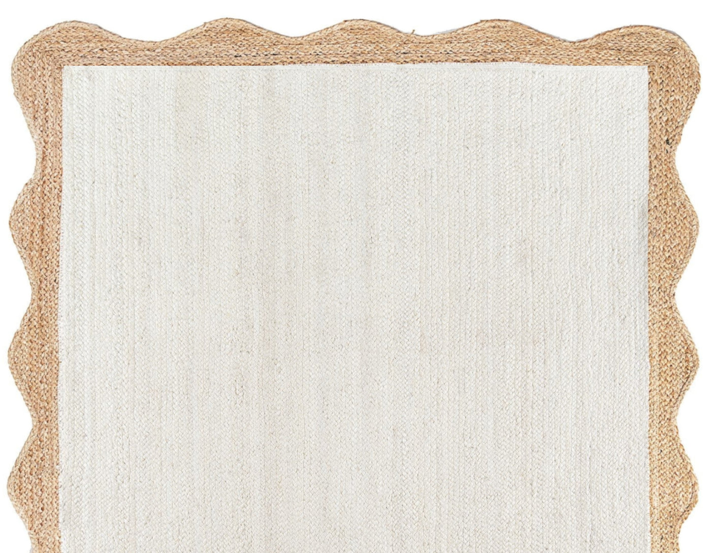 Scalloped Rug Wavy Scallop Rug Wavy Border Scalloped Rug Jute Area Rug