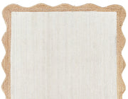 Scalloped Rug Wavy Scallop Rug Wavy Border Scalloped Rug Jute Area Rug