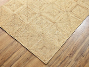 Natural Sisal Braided Area rug, Square Boxes Jute Rug, Tiles Jute Area Rug