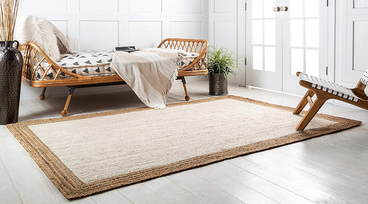 Off White Rug, Braided Jute Rug, Natural Fiber Rug, Jute Runner Rugs