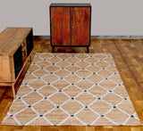 Diamond Pattern Rug Loomed Rug Seagrass Jute Carpet Runner Interior Decor Rug