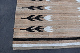 Braided Hemp Rug Natural Jute Carpet Hand Knotted Rug for Living Room