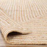 White Natural Jute Rug, Psychedelic Pattern Rug, Long Hallway Runner, Custom Jute Carpet Runner