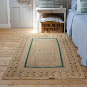 Natural Jute Carpet Runner Handbraided Seagrass Area Rug for Living Room