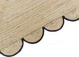 4X8 Jute Scalloped Rug 3X30 Hallway Runner 15X17 Oversize Jute Rug