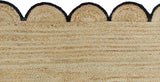 4X8 Jute Scalloped Rug 3X30 Hallway Runner 15X17 Oversize Jute Rug