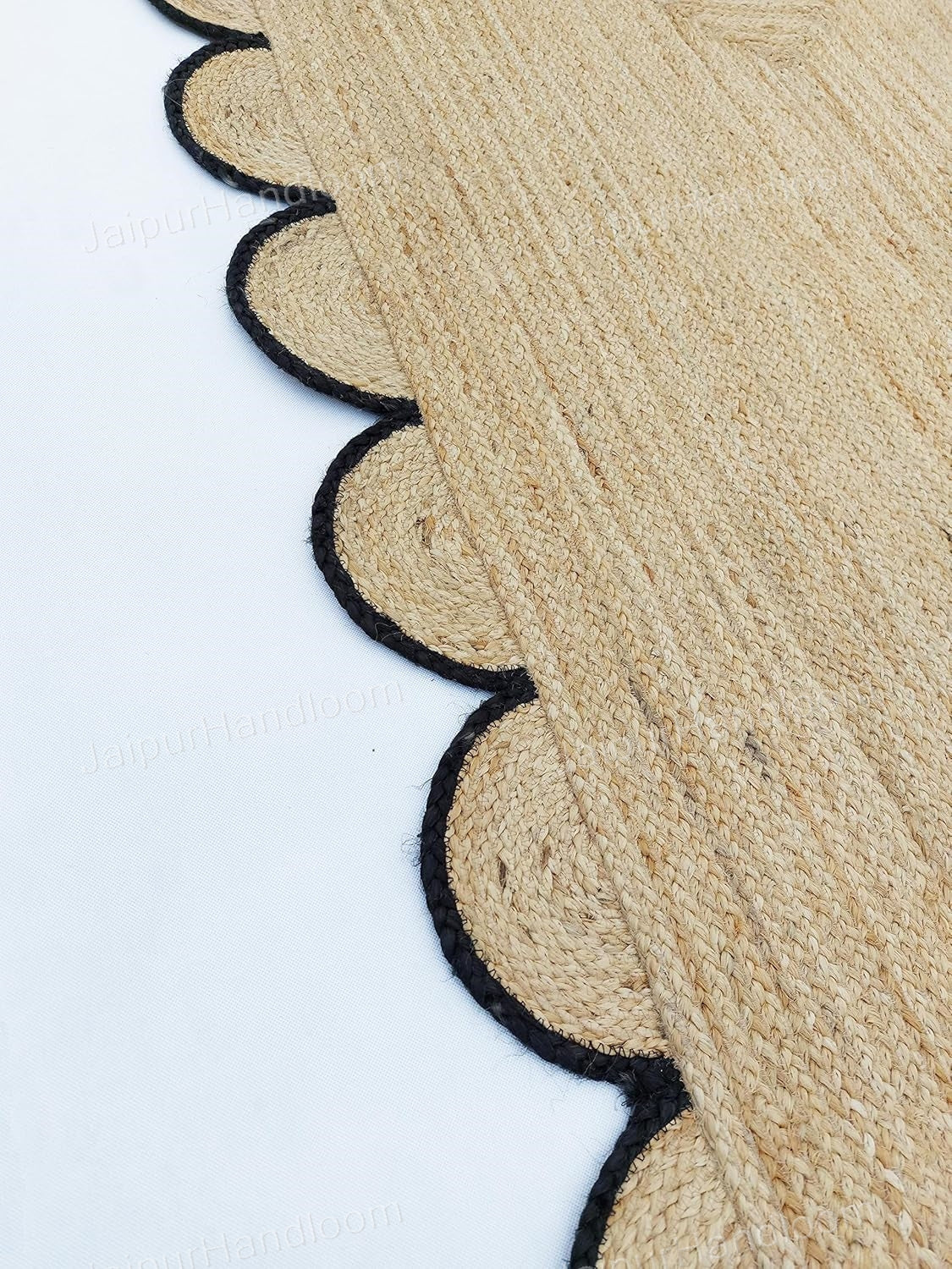4X8 Jute Scalloped Rug 3X30 Hallway Runner 15X17 Oversize Jute Rug