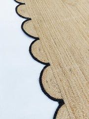 4X8 Jute Scalloped Rug 3X30 Hallway Runner 15X17 Oversize Jute Rug