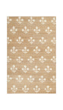 Floral Pattern Rug Loomed Rug for Living Room Seagrass Jute Carpet Runner