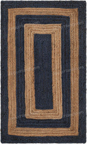 4'x6' Contemporary Rug for Living Room Hemp Jute Runner For Hallway 2.6'x14'